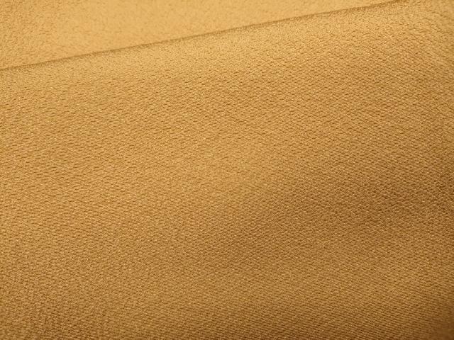 平和屋着物●上質な色無地 狐色 正絹 逸品 未使用 CABC2122ut