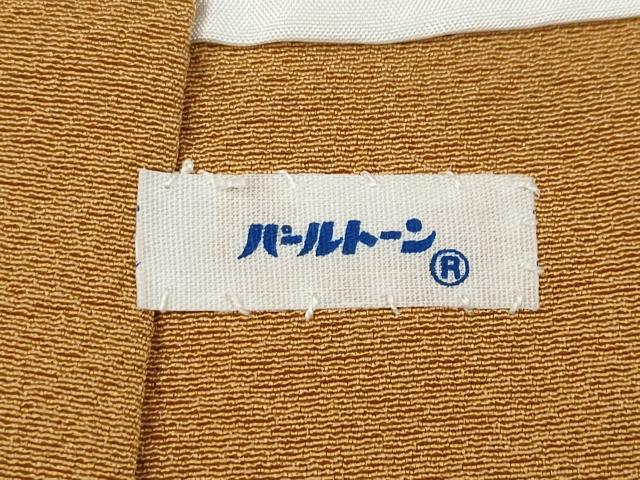 平和屋着物●上質な色無地 狐色 正絹 逸品 未使用 CABC2122ut