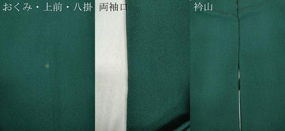 平和屋着物●上質な色無地 鉄色 正絹 逸品 CABC2124ut