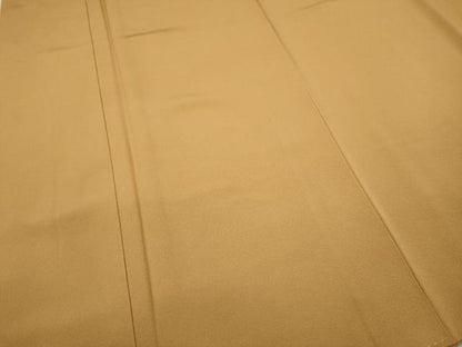 平和屋着物●上質な色無地 萱草色 正絹 逸品 CABC2125ut