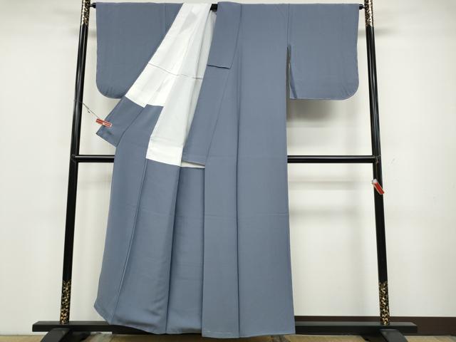 平和屋着物●上質な色無地 藤鼠色 正絹 逸品 CABC2129ut