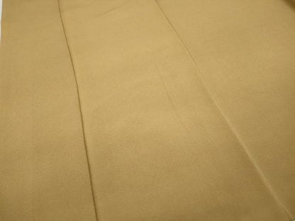 平和屋着物●上質な色無地 飴色 正絹 逸品 CABC2130ut