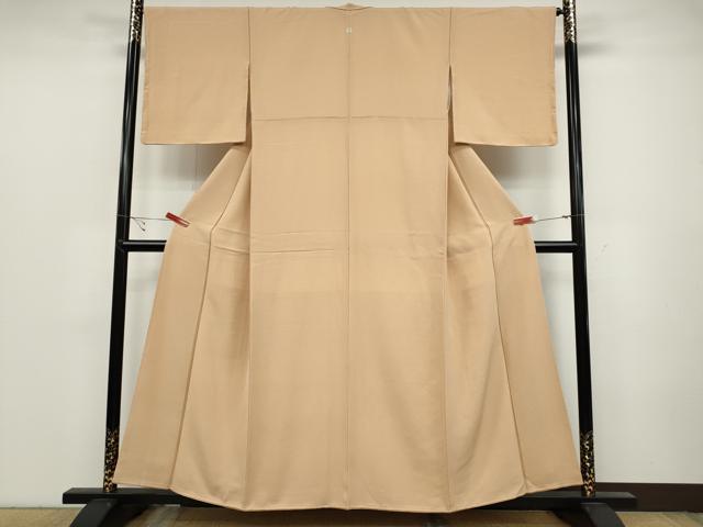 平和屋着物●上質な色無地 雄黄色 正絹 逸品 未使用 CABC2132ut