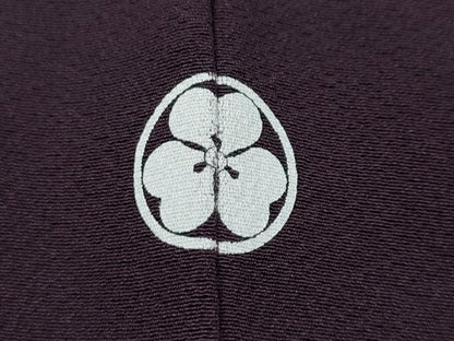 平和屋着物●上質な色無地 金泥染 琥珀 超堅牢染 似せ紫色 証紙付き 正絹 逸品 未使用 CABC2136ut