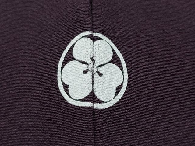 平和屋着物●上質な色無地 金泥染 琥珀 超堅牢染 似せ紫色 証紙付き 正絹 逸品 未使用 CABC2136ut