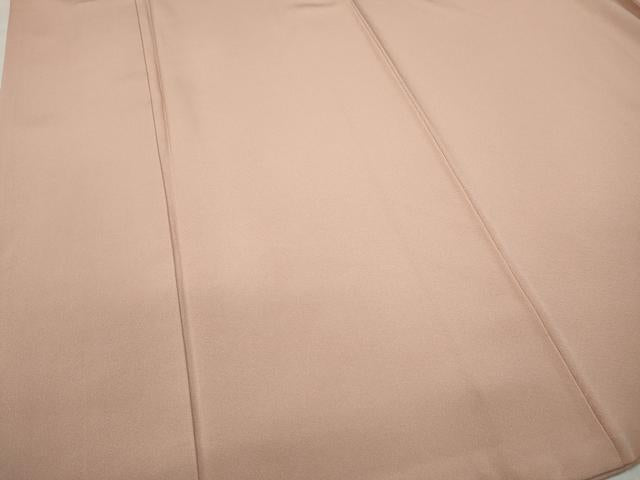平和屋着物●上質な色無地 一斤染色 正絹 逸品 CABC2139ut