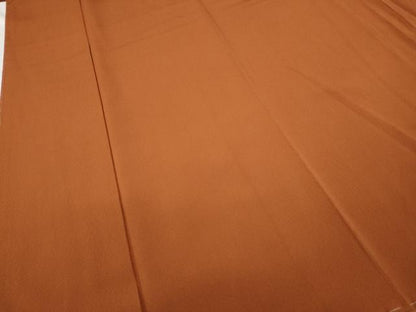 平和屋着物●上質な色無地 霞地紋 代赭色 やまと誂製 正絹 逸品 未使用 CABC2141ut