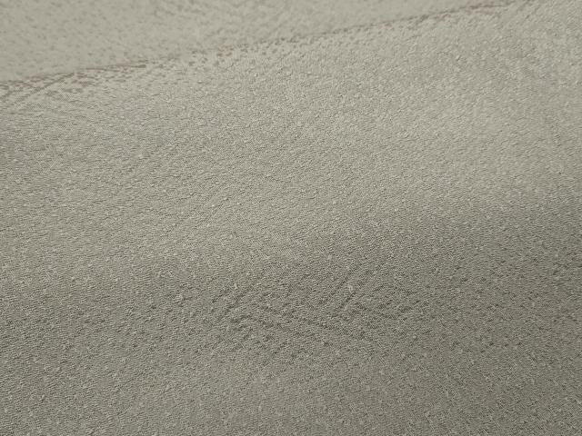 平和屋着物●本加賀友禅作家 押田正義監修 色無地 紗綾形地紋 枯野色 正絹 逸品 CABC2143ut
