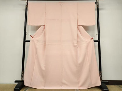平和屋着物●上質な色無地 吉祥地紋 虹色 正絹 逸品 CABC2144ut