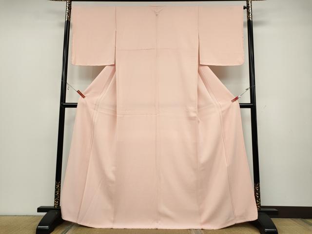 平和屋着物●上質な色無地 吉祥地紋 虹色 正絹 逸品 CABC2144ut