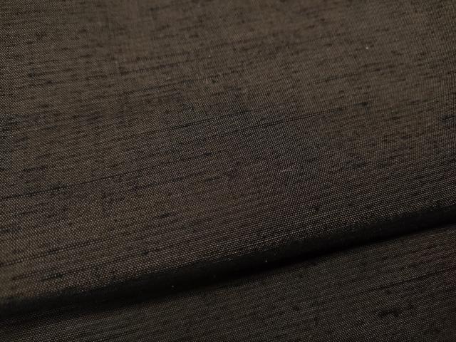 平和屋着物●男性 紬 色無地 赤墨色 正絹 逸品 CABC2151ut