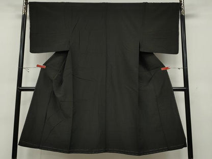 平和屋着物●男性 紬 格子柄 正絹 逸品 未使用 CABC2154ut