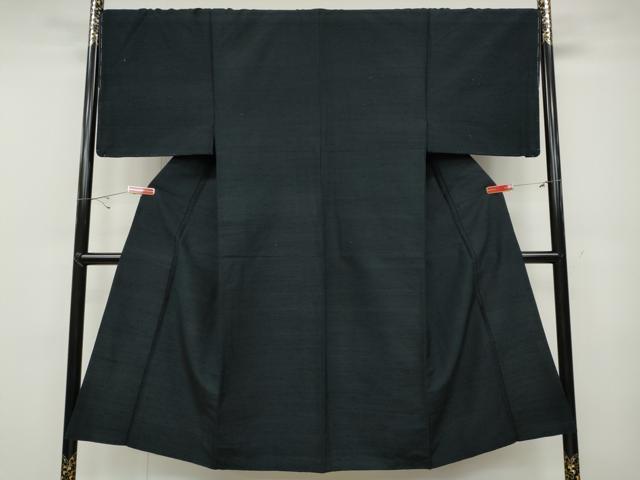 平和屋着物●男性 紬 色無地 蝋色 正絹 逸品 CABC2156ut