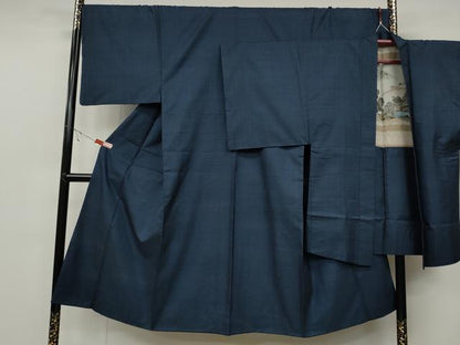 平和屋着物●男性 本場大島紬 アンサンブル 120亀甲 総詰め 正絹 逸品 CABC2160ut