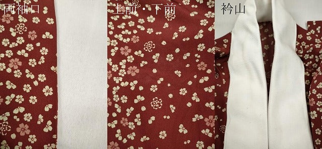 平和屋着物●長襦袢 無双仕立て 舞花間道 正絹 逸品 CABC2162ut