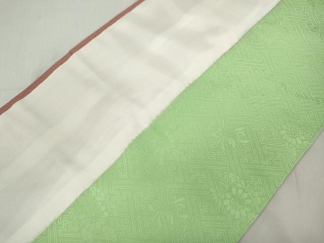 平和屋着物●創業460年・千總　訪問着　駒刺繍　七宝楽器花文　金彩　高島屋扱い　正絹　逸品　CABC2166ut