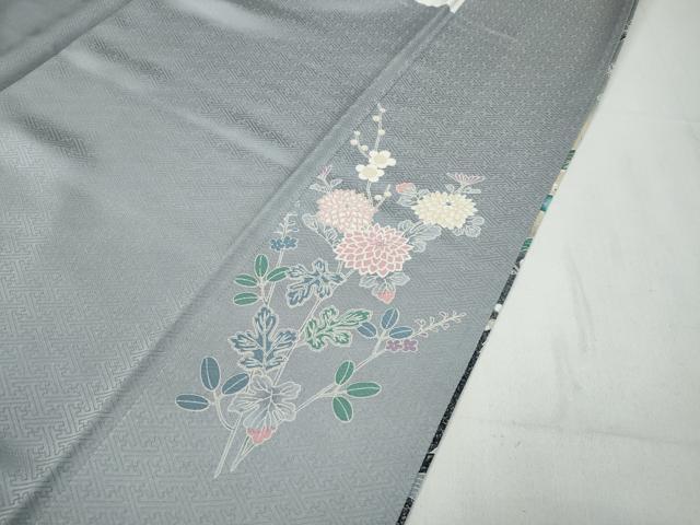 平和屋着物●訪問着 鴛鴦枝花文 暈し染め 金彩 正絹 逸品 CABC2168ut