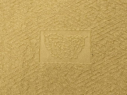 平和屋着物●上質な色無地 作家物 網目地紋 飴色 正絹 逸品 CABC2171ut