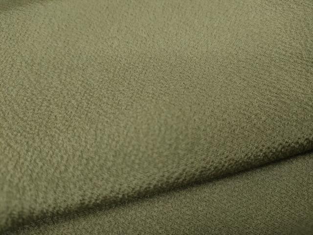 平和屋着物●上質な色無地 霞地紋 岩井茶色 正絹 逸品 CABC2173ut