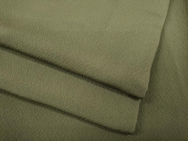 平和屋着物●上質な色無地 霞地紋 岩井茶色 正絹 逸品 CABC2173ut