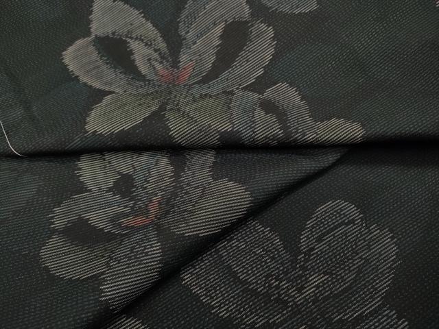 平和屋着物●本場大島紬 舞蝶文 正絹 逸品 未使用 CABC2187ut