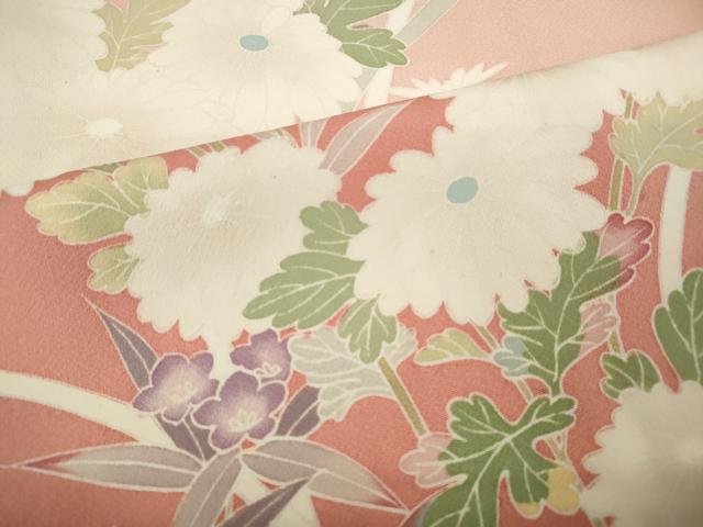 平和屋着物●訪問着 友禅 草花文 暈し染め 正絹 逸品 CABC2191ut