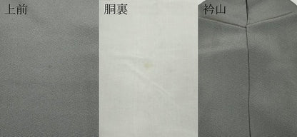 平和屋着物●上質な色無地 桔梗鼠色 正絹 逸品 CABC2192ut