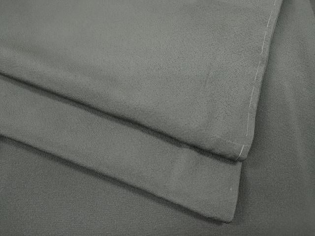 平和屋着物●上質な色無地 桔梗鼠色 正絹 逸品 CABC2192ut