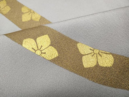 平和屋着物●訪問着 竹屋町刺繍 流線花文 金彩 正絹 逸品 CABC2194ut
