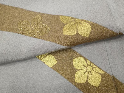 平和屋着物●訪問着 竹屋町刺繍 流線花文 金彩 正絹 逸品 CABC2194ut
