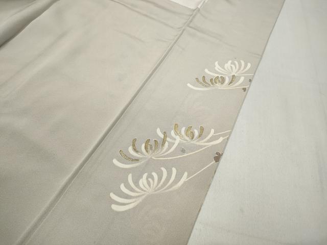 平和屋着物●訪問着 刺繍 菊 金彩 小田急百貨店扱い 正絹 逸品 CABC2195ut