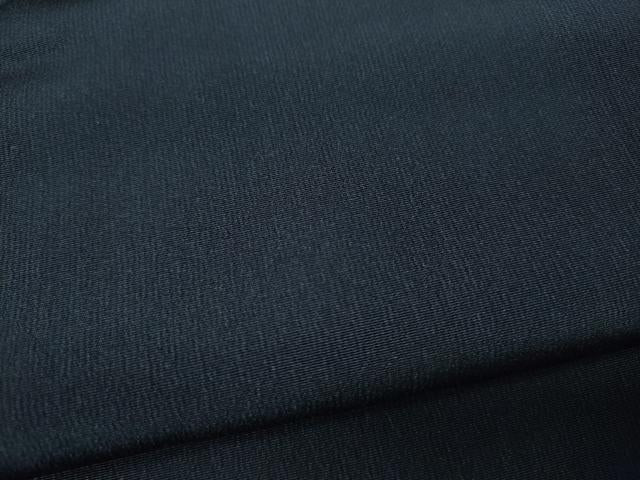 平和屋着物●男性 紬 色無地 藍鉄色 正絹 逸品 CABC2197ut
