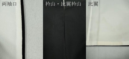平和屋着物●豪華黒留袖 作家物 駒刺繍 色紙重ね松皮菱花文 暈し染め 金銀彩 正絹 逸品 CABC2198ut