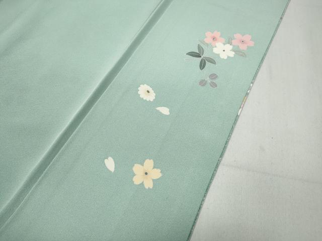 平和屋着物●訪問着 友禅 作家物 草花文 暈し染め 正絹 逸品 CABC2199ut