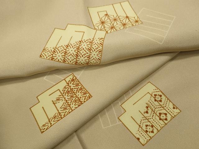 平和屋着物●長襦袢 無双仕立て 源氏香吉祥花文 正絹 逸品 CABC2210ut