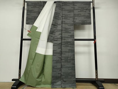 平和屋着物●本場大島紬 7マルキ エ霞文 中川織物謹製 証紙付き 正絹 逸品 CABC2214ut
