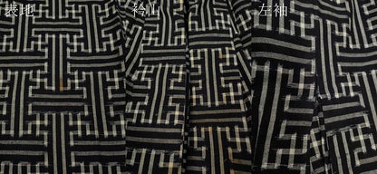 平和屋着物●久留米絣 単衣 秋名バラ柄 綿 逸品 CABC2221ut