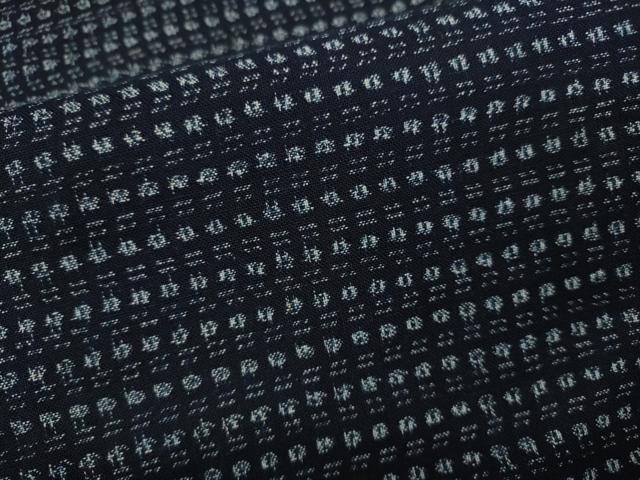 平和屋着物●久留米絣 幾何学文様 綿 逸品 CABC2224ut