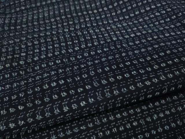平和屋着物●久留米絣 幾何学文様 綿 逸品 CABC2224ut