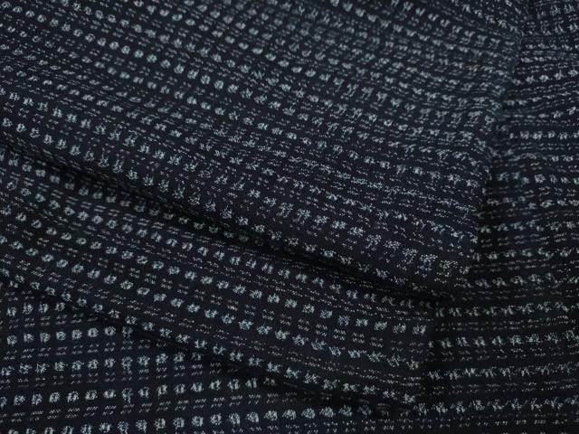 平和屋着物●久留米絣 幾何学文様 綿 逸品 CABC2224ut