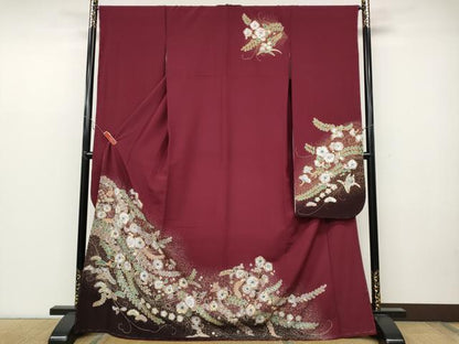 平和屋着物●振袖 辻が花 暈し染め 金彩 洗える着物 未使用 CABC2234ut