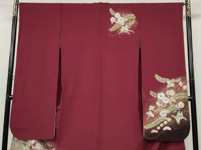 平和屋着物●振袖 辻が花 暈し染め 金彩 洗える着物 未使用 CABC2234ut