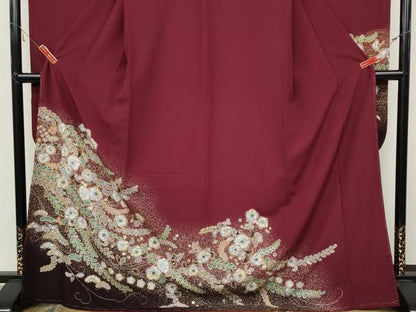 平和屋着物●振袖 辻が花 暈し染め 金彩 洗える着物 未使用 CABC2234ut