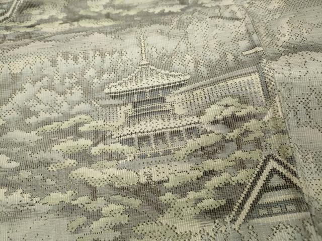 平和屋着物●本場大島紬 屋久杉染 古都散策 総絣 くぼた謹製 証紙付き 正絹 逸品 CABC2244ut