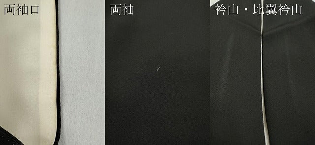 平和屋着物●豪華黒留袖 駒刺繍 船枝垂れ柳花文 金彩 正絹 逸品 CABC2256ut