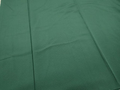 平和屋着物●上質な色無地 吉祥地紋 錆浅葱色 ロング丈 正絹 逸品 CABC2258ut