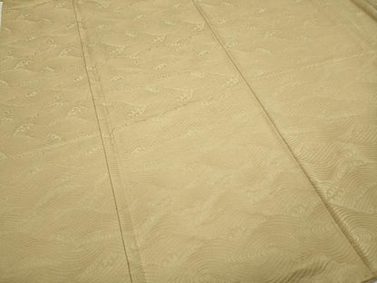 平和屋着物●上質な色無地 立波地紋 砥粉色 正絹 逸品 CABC2260ut