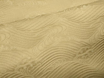 平和屋着物●上質な色無地 立波地紋 砥粉色 正絹 逸品 CABC2260ut