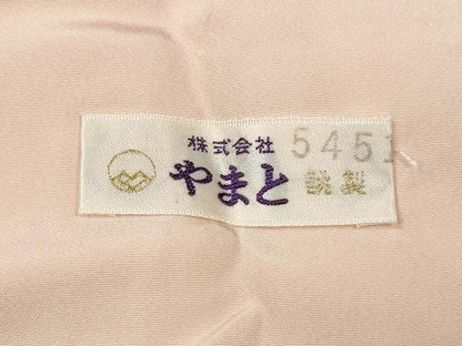 平和屋着物●上質な色無地 エ霞正倉院花地紋 虹色 やまと誂製 正絹 逸品 未使用 CABC2262ut