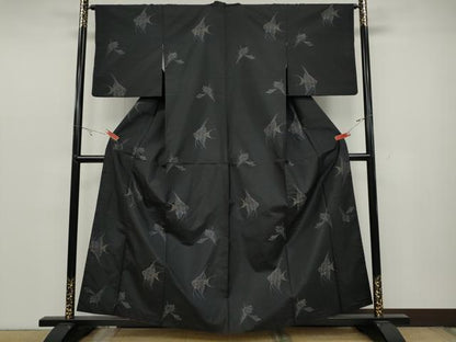 平和屋着物●本場大島紬 地空き エンゼルフィッシュ 貝 さが美扱い 正絹 逸品 CABC2265ut